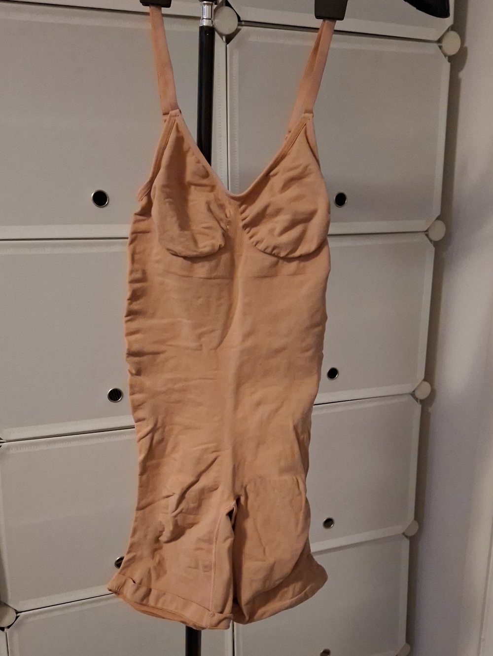 Nude Shaping Romper Bodysuit with Built-In Bust Support